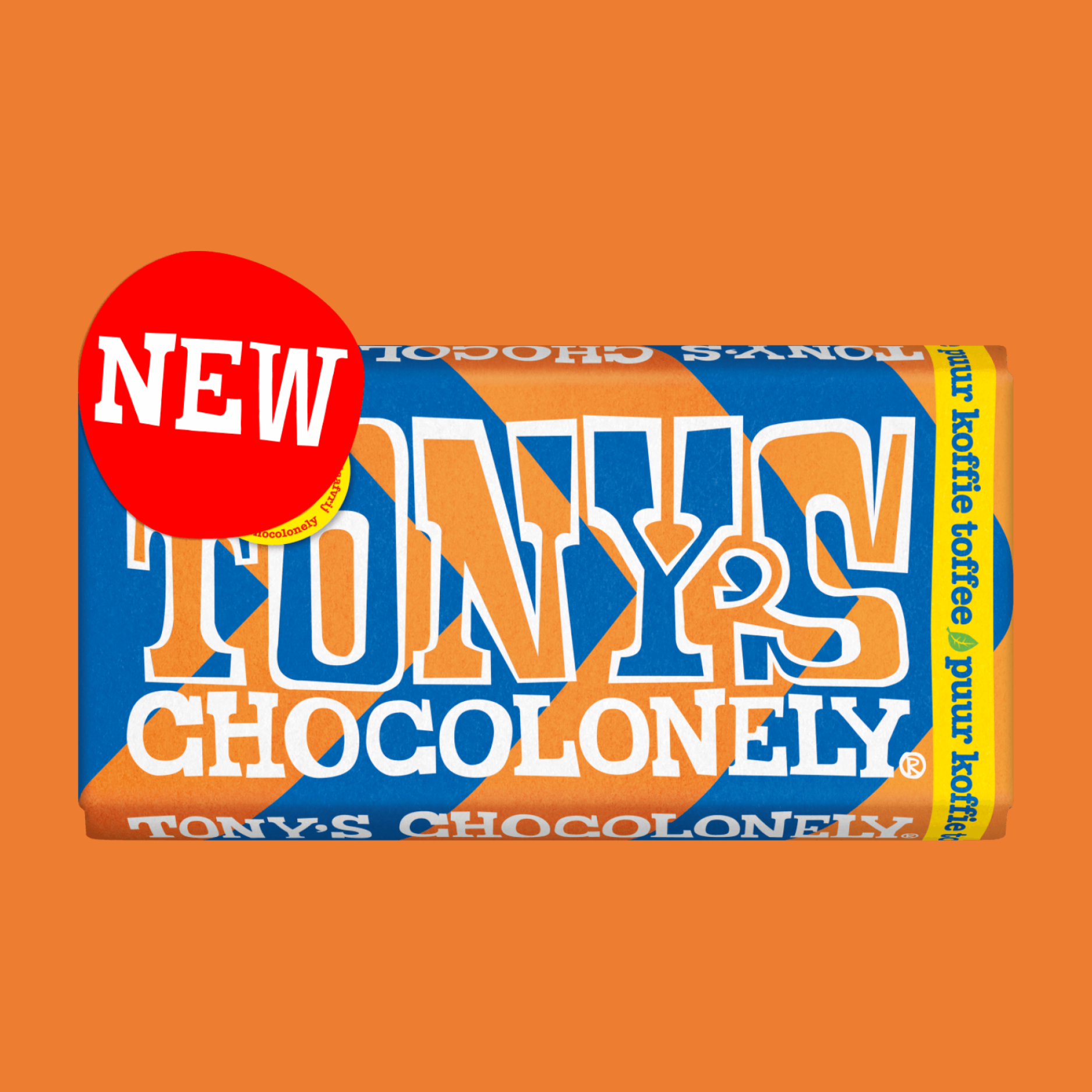 Tony's Chocolonely puur koffie toffee 180 gram