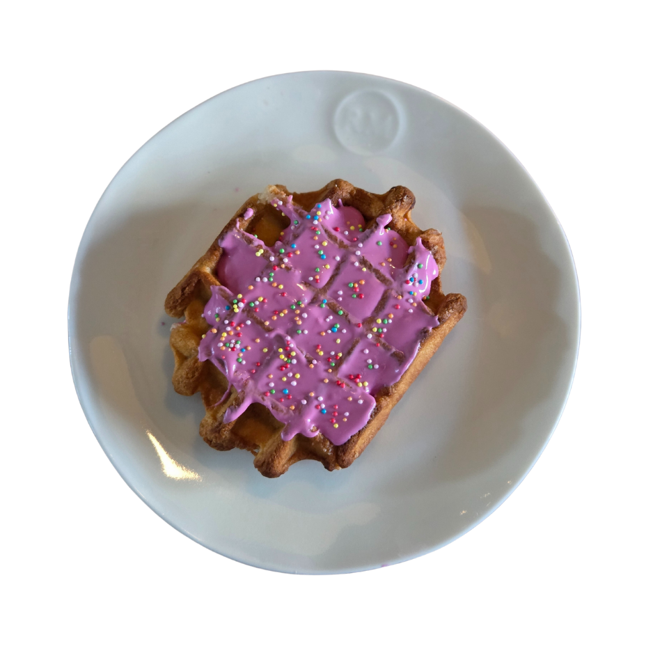 Heerlijke wafel met of zonder topping