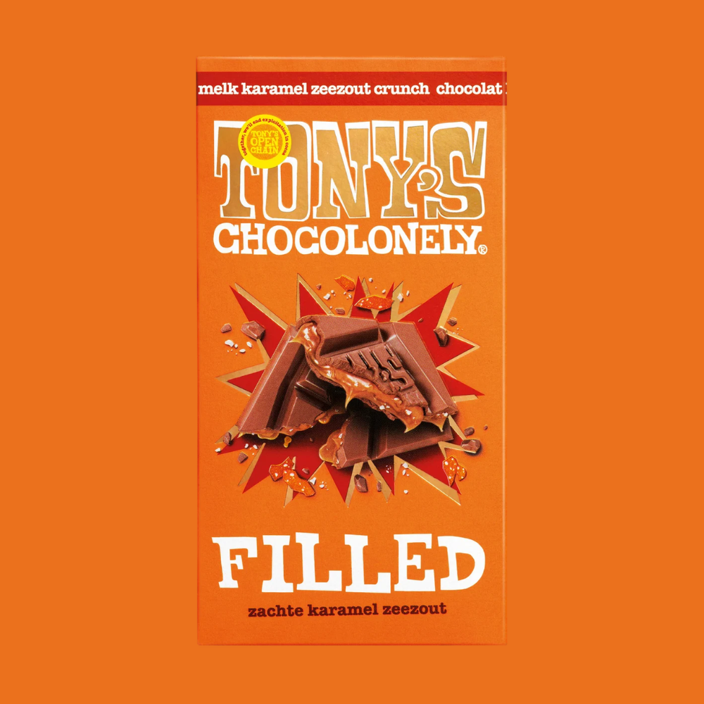 Tony's Chocolonely Filled Melkchocolade